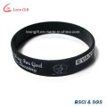 Kundenspezifisches Firmenlogo Silikonarmband Armband Text Welt